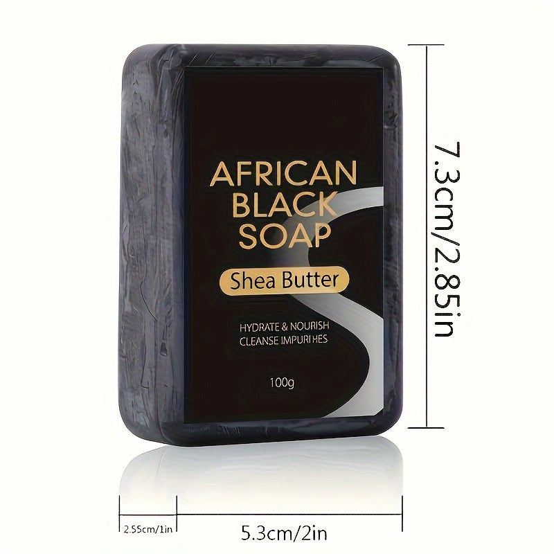Authentic African Black Soap Bar 100g