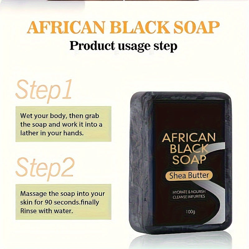 Authentic African Black Soap Bar 100g
