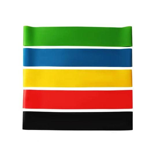 Set of 5 Resistance Bands- Multi Coloured